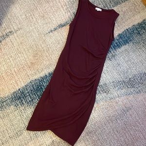 Burgundy dress